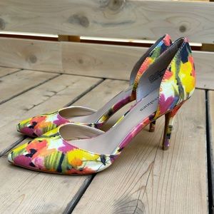 Town Shoes Floral Heels size 8